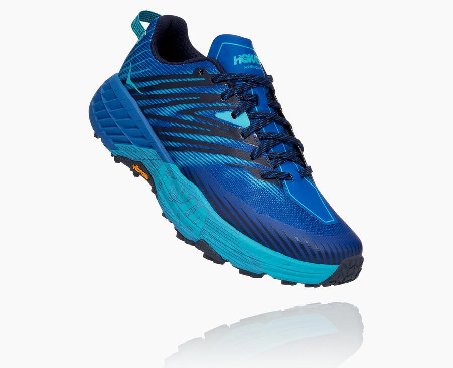 Zapatillas Trail Hoka One One Hombre - Speedgoat 4 - Azules - JMA659230